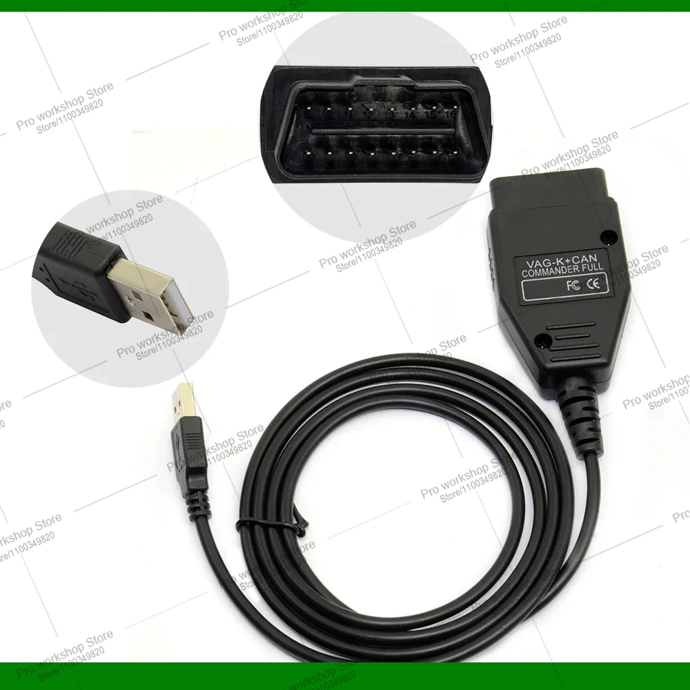 For VAG K CAN Commander 1.4 FTDI PIC18F25K80 K+CAN OBD2 Auto Car Diagnostic Tools Interface COM K-line Cable For VW/Audi/Sko