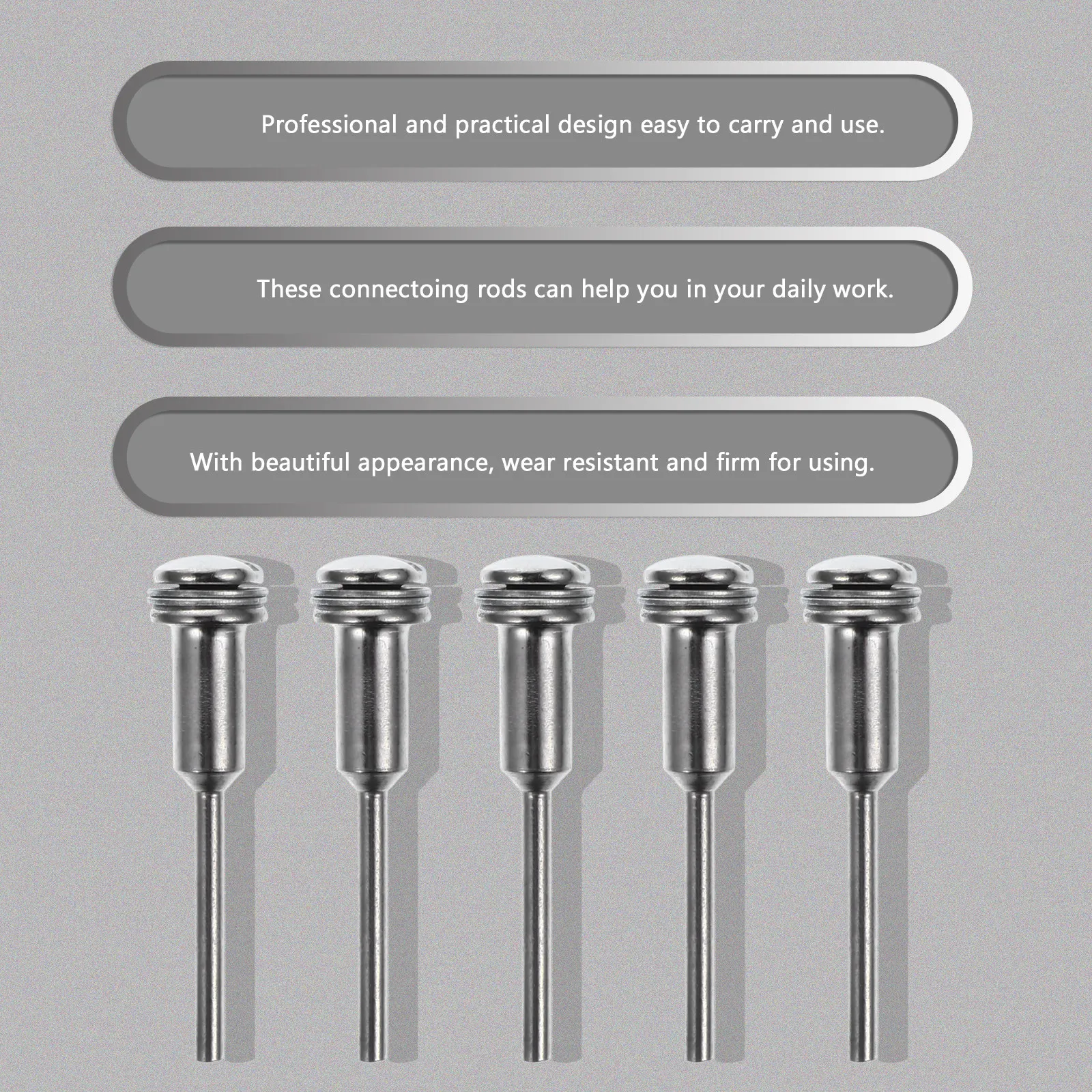 

20 шт. высококачественных зажимных стержней: прочные, безопасные, практичные крепежные инструменты для роторных устройств, серебристые, долговечные соединительные стержни