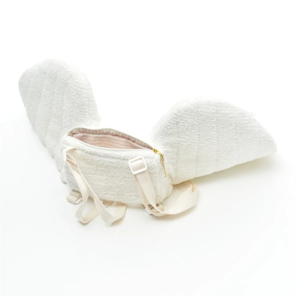 

Новый рюкзак с регулируемыми лямками и декором «ангельские крылья», полиэстер, белый цвет, на молнии, в стиле Лолита, для школьной формы JK