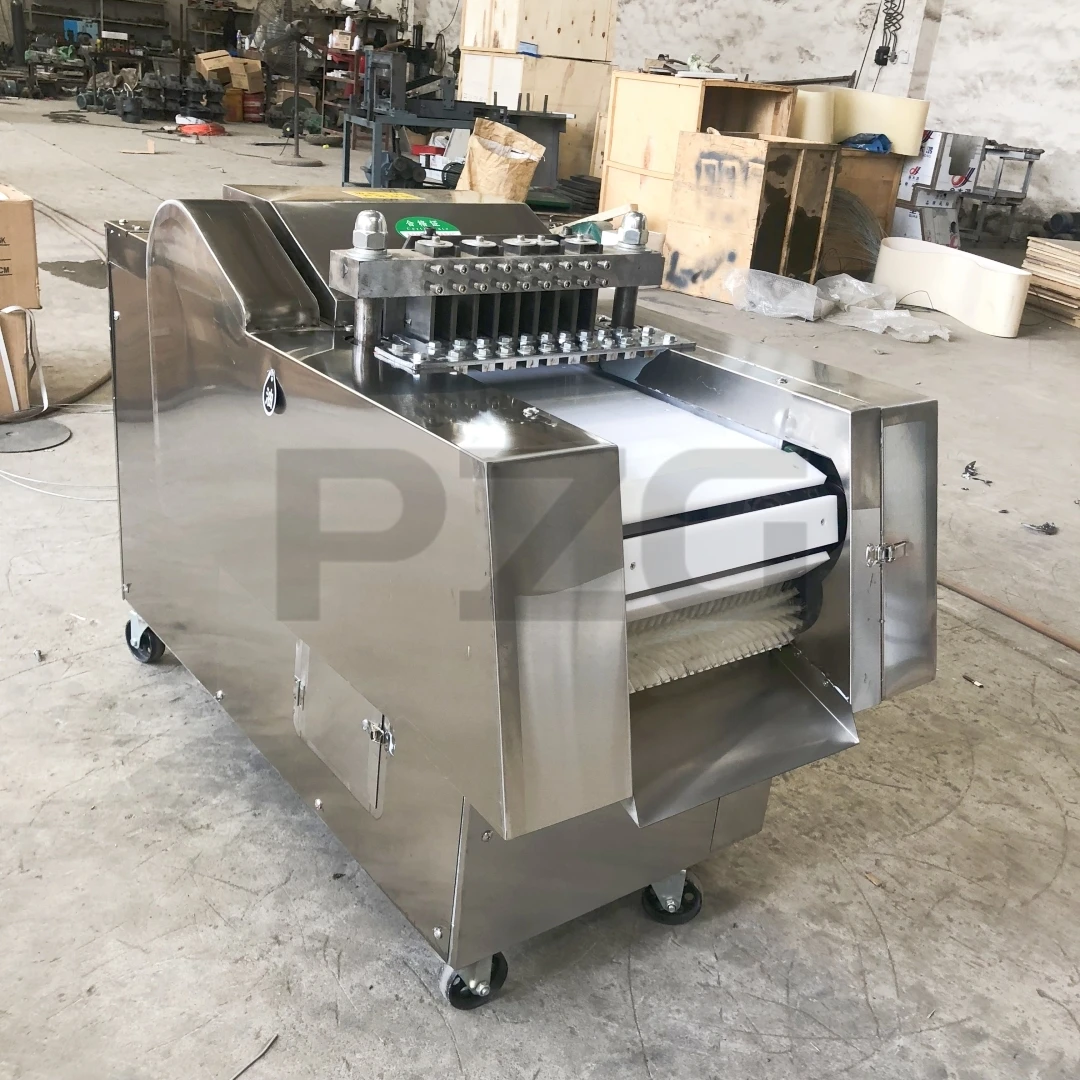 Electric Meat Cube Cutter Fish Dicing Commercial Meat And Bone Cutting Machine Automatic Beef Cube Chicken Meat Cutting Machine