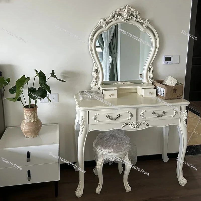 High-end Dressers Home Dressing Table Light Luxury Vanity Storage Cabinet Integrated  Bedroom Furniture Makeup Table YY