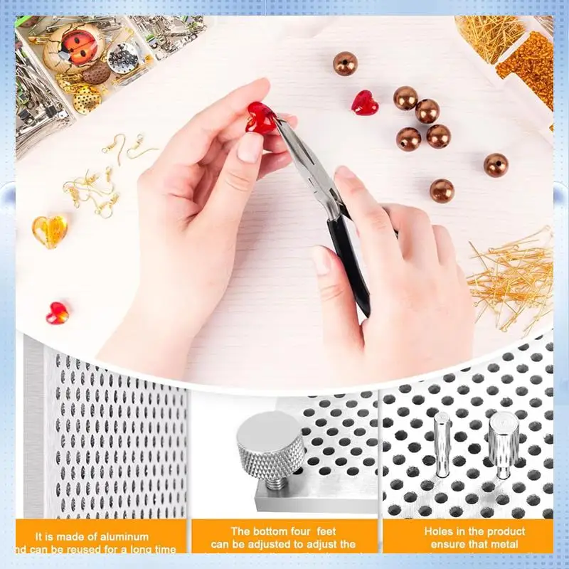 

CYL-Wire Wrapping Kit Wire Clamp With 6 In 1 Wire Bending Pliers With 32 Metal Pins, Wire Wrapping Tools For Jewelry Making