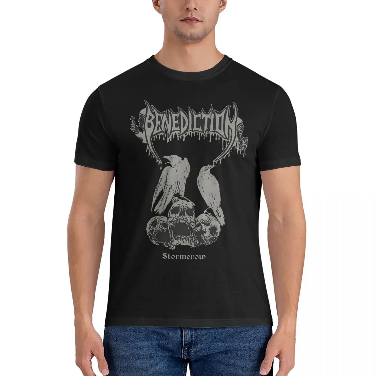 Benediction Men T Shirt Gorgoroth Awesome Tees Short Sleeve Crewneck T-Shirt Cotton Gift Idea Tops