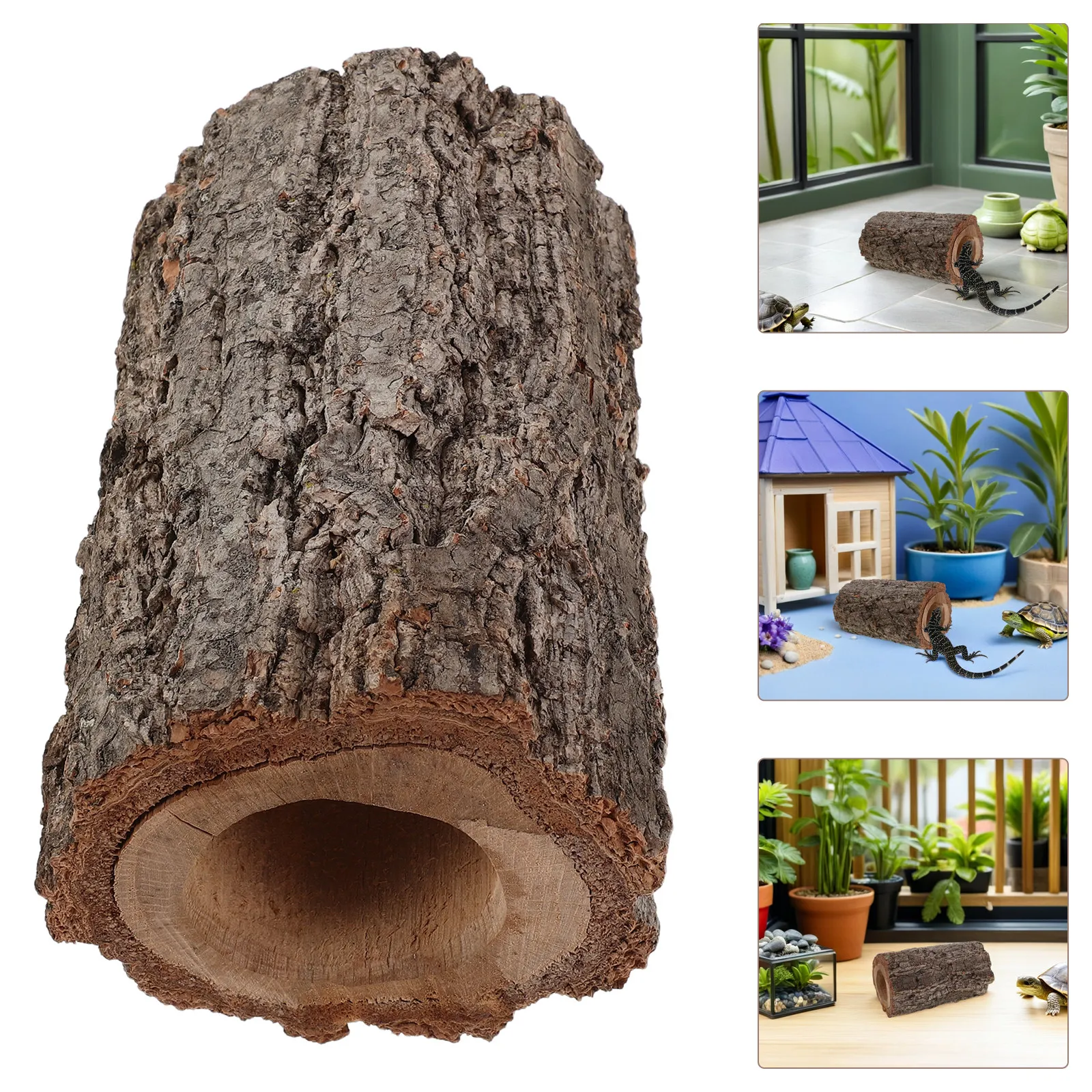 

Натуральное укрытие для рептилий: пещера, пустота в стволе дерева, убежище для террариума, домик для ящериц, черепах, змей, бородатых драконов, гекконов