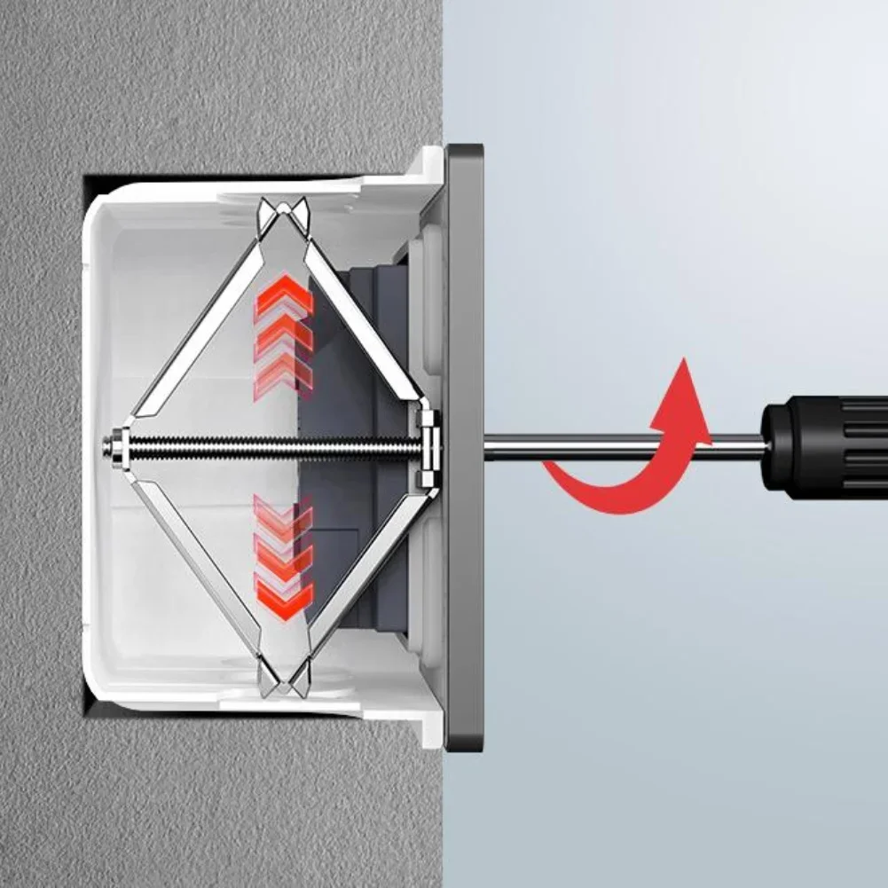 Black 86 Junction Repairer Efficient Repair Solution Robust Load-bearing Wall Switch Maintenance For 86-type Square Boxes
