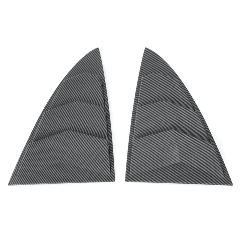 

Rear Car Window Shutter Cover For Tesla Model 3 Highland 2024 Louver Side Vent Trim Triangle Parts Matte Carbon-M53K