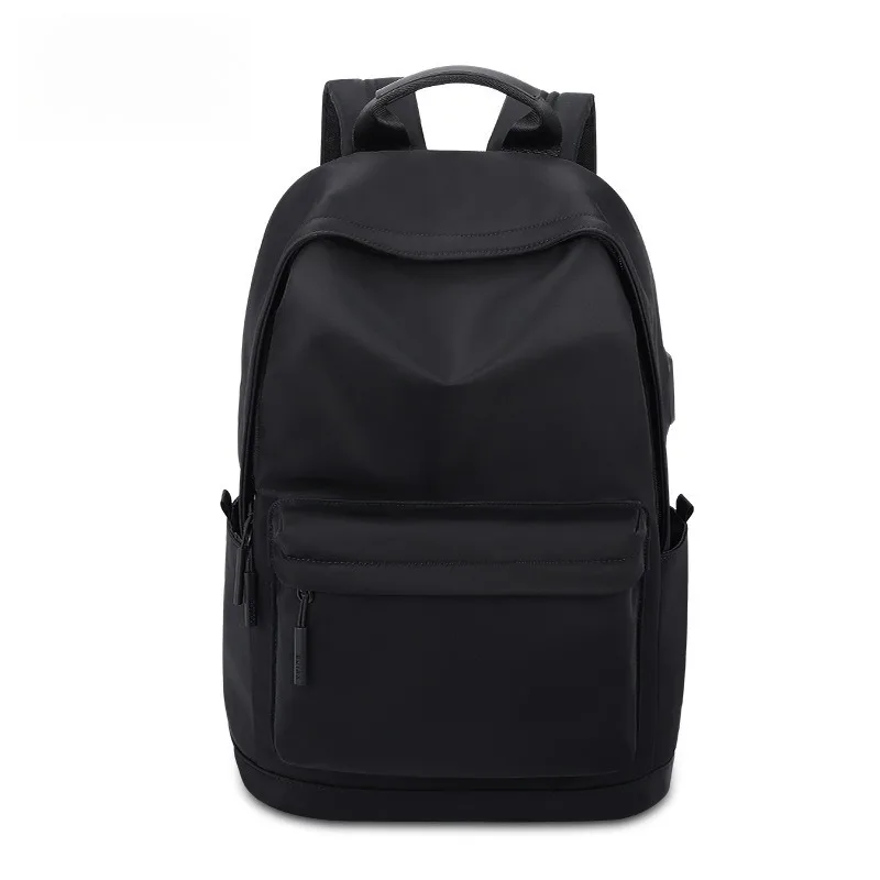 Men Lightweight Fashion Canvas Backpack Large Capacity Laptop School Bag for Junior High Senior High College Students