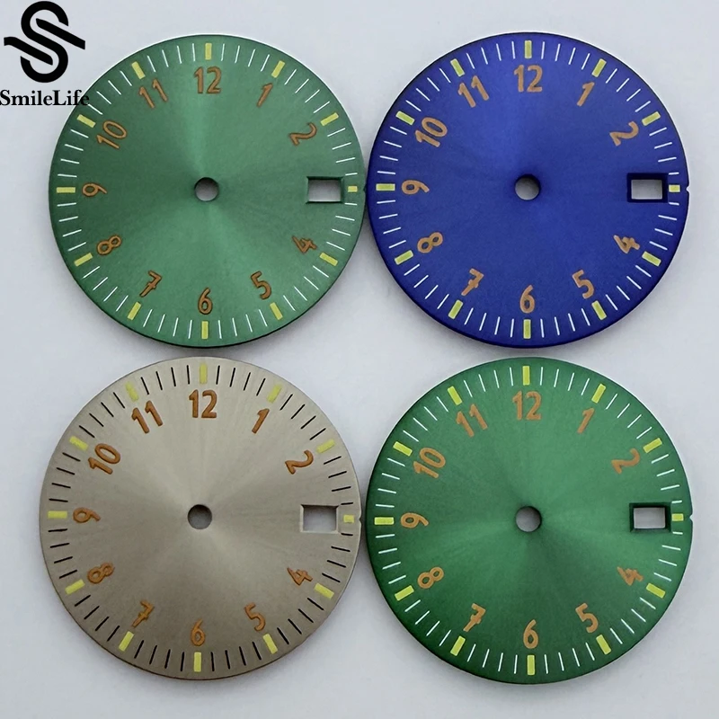SmileLife 28,5 mm Zifferblatt, einzelner Kalender, kein Kalender, Zifferblätter, Uhrenmodifikationszubehör für NH35/NH36/4R/7S-Uhrwerk