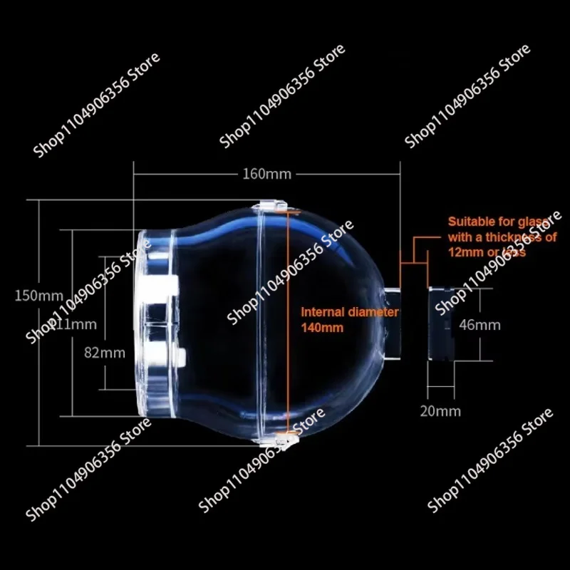 Magnetic Fishing Ball Aquarium Fish Trap High Transparent Plastic Fishing Device Suitable for Marine Fish Tank Spot