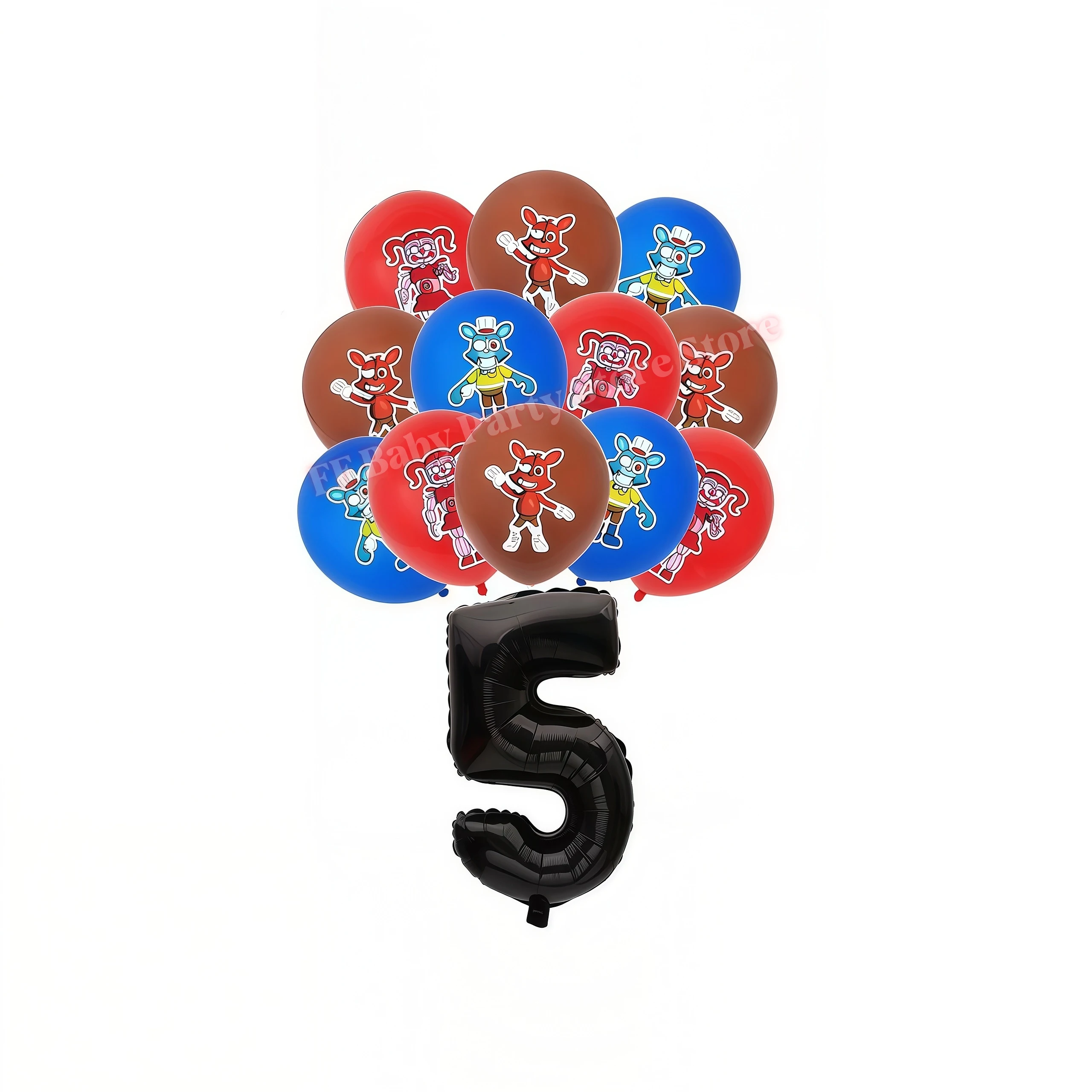 Five Nights Bear Geburtstagsparty-Dekorationen: Teller, Becher, Hintergrund, Freddy-Ballon für Kinderpartys, FNAFs Event-Zubehör und Geschenke – Detail 31