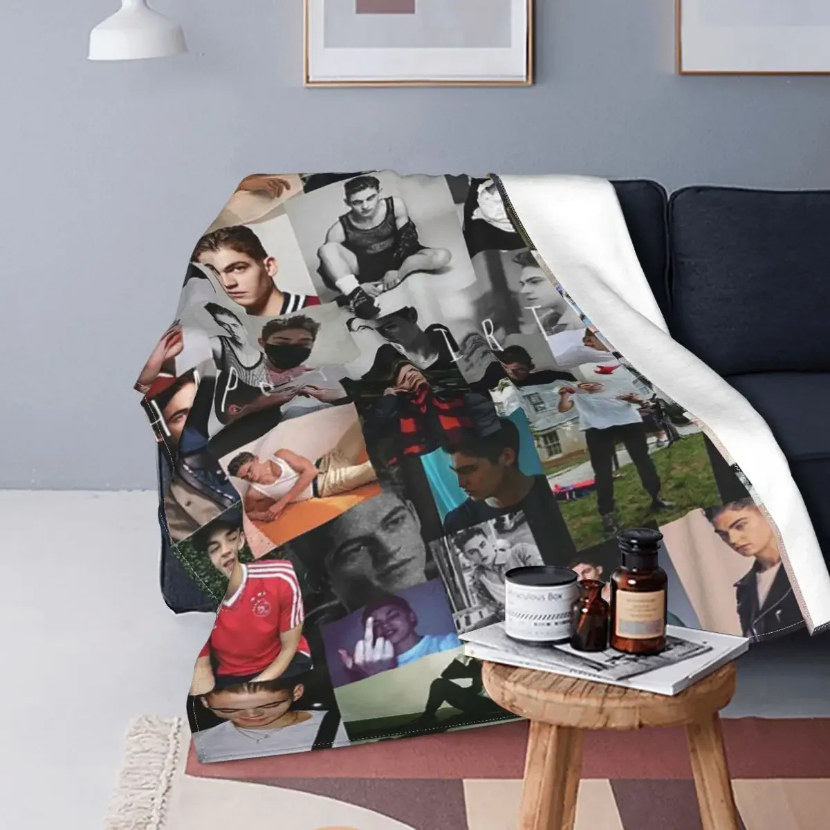 

Plaid Baby Blanket Fleece Printed Popular Multifunction Warm Throw Blanket for Home Outdoor Bedspread Blankets for Beds