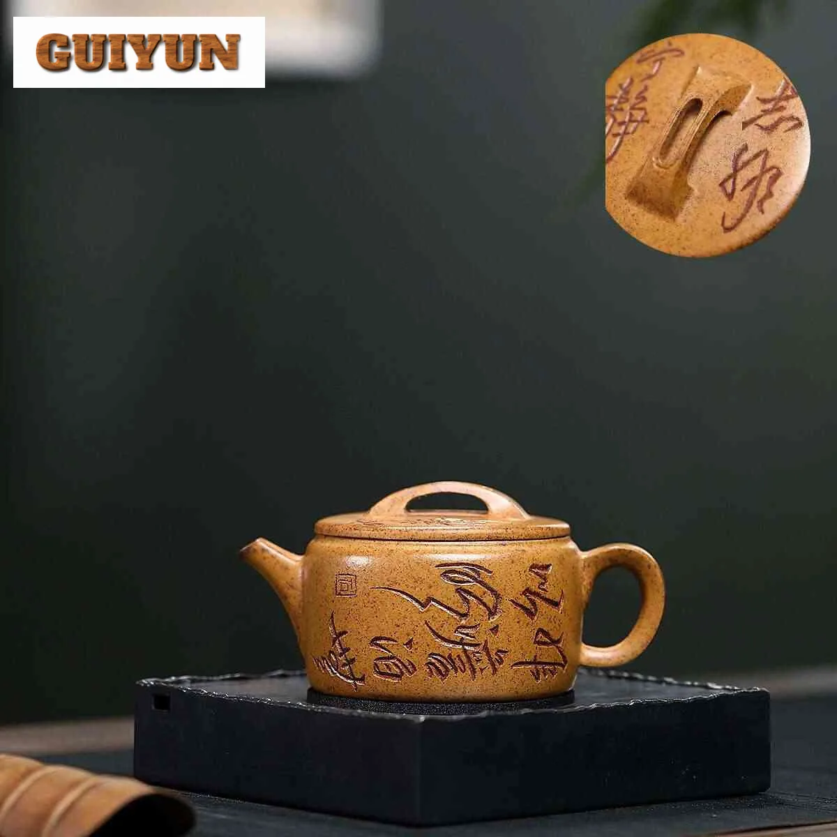 250ml Yixing Purple Clay Teapot Handmade Large Caliber Pot Raw Ore Keel Gold Sand Mud Tea Maker Kettle With Infuser Zisha Teaset