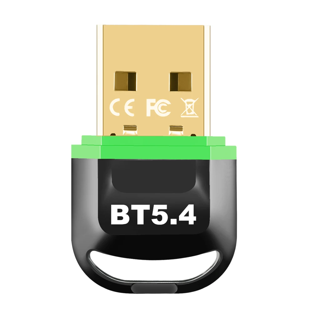 USB BT 5.4 دونغل محول BT 5.4 دونغل استقبال دعم Win11/10/8.1 BT دونغل للكمبيوتر المتكلم ماوس لاسلكي سماعة لوحة المفاتيح