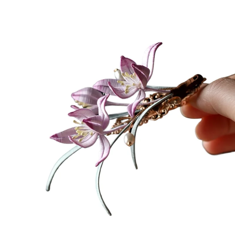 

Handmade flower-wrapped antique flower headdress, Chinese classical cheongsam hair accessories, daily hairpins