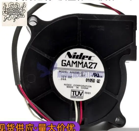 

Ltsf For Nidec A35236-57 DC 12V 0.24A 60x60x25mm 3-Wire Server Cooling Fan