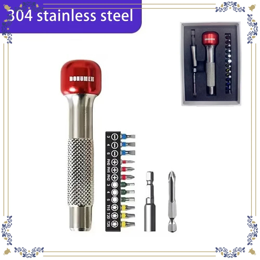 

High Quality Keychain Shape Magnet Screwdrivers Portable Steel Bike Repair Tool Multifunctional Lollipop Screwdriver EDC Tool