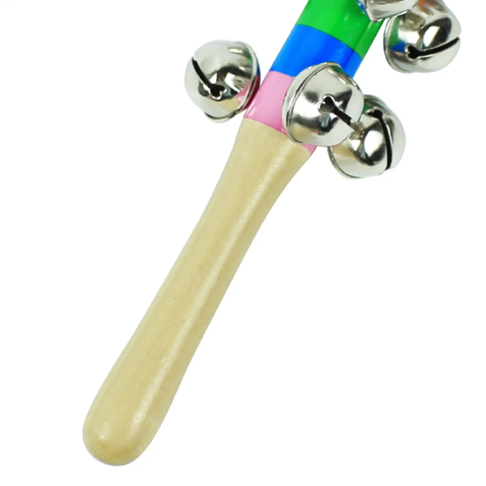 กระดิ่งมือสำหรับเด็ก ด้ามจับไม้ ของเล่นดนตรีจังหวะ กระดิ่งดนตรีสีรุ้ง สำหรับเด็กชายและเด็กหญิง อายุ 2 ปี สำหรับเล่นในสถานรับเลี้ยงเด็ก ช่วงวัยเริ่มต้น