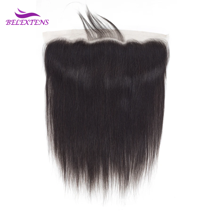 13x6 Frontal Closure Straight Lace Closure Pre Plucked Transparent Free Shipping 14-24 inch Human Hair Lace Closure