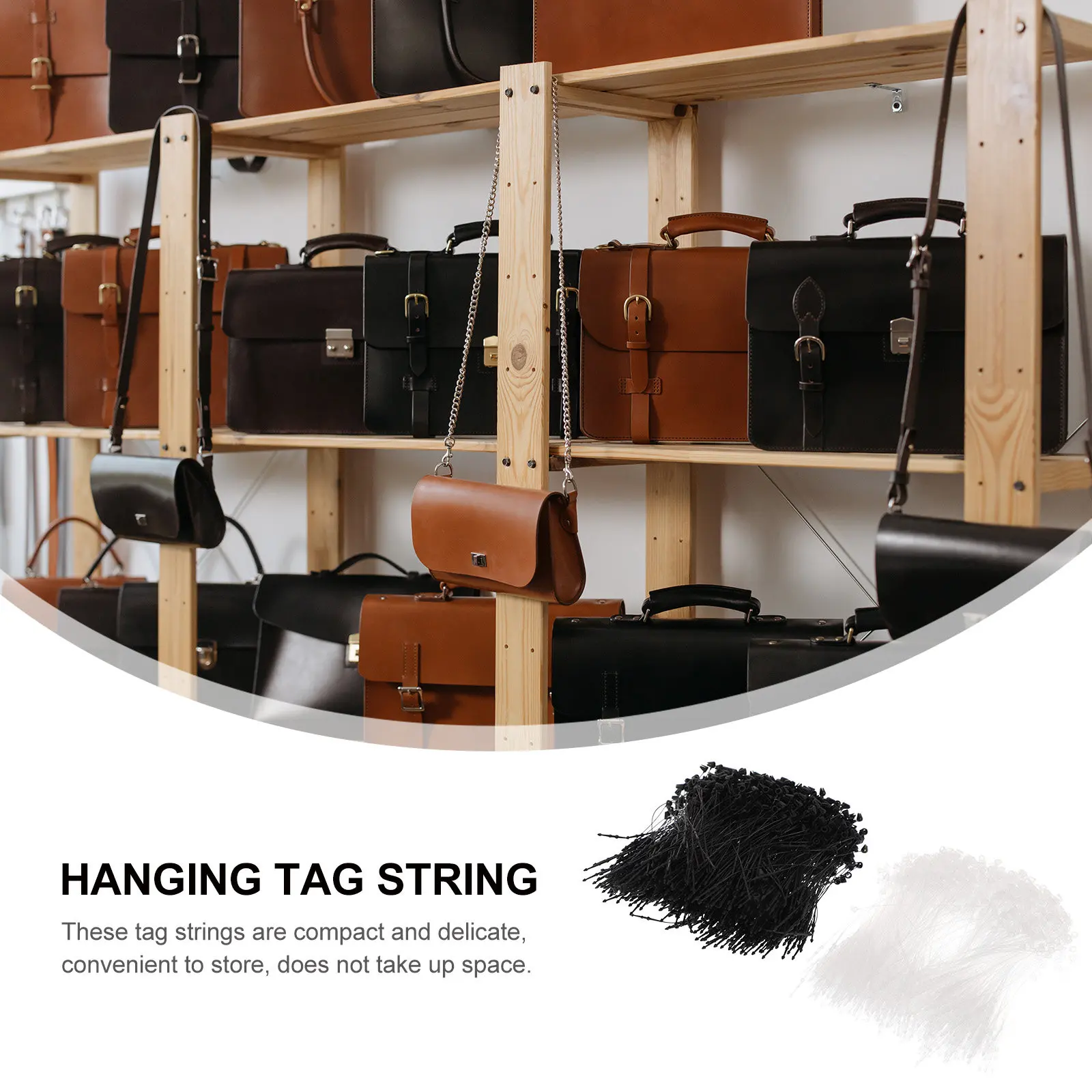 2000Pcs Hanging Tag String Premium PP Material Clothing Tag Fasteners for Garments Hats Crafts Shop Price Labels Decor - view 5