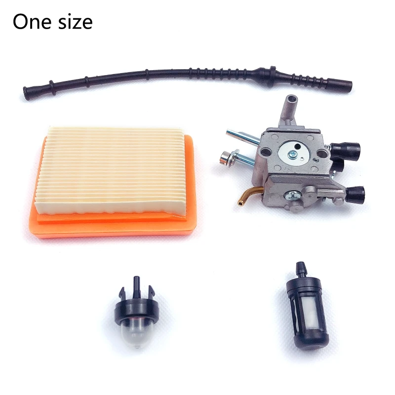 Kit carburador para stihl fs400 fs450 fs480 string trimmer escova cortador linha de combustível n58c