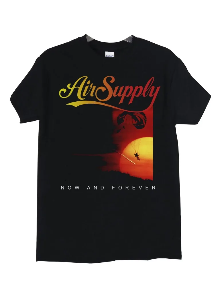 Air Supply Now And Forever Polera Negra