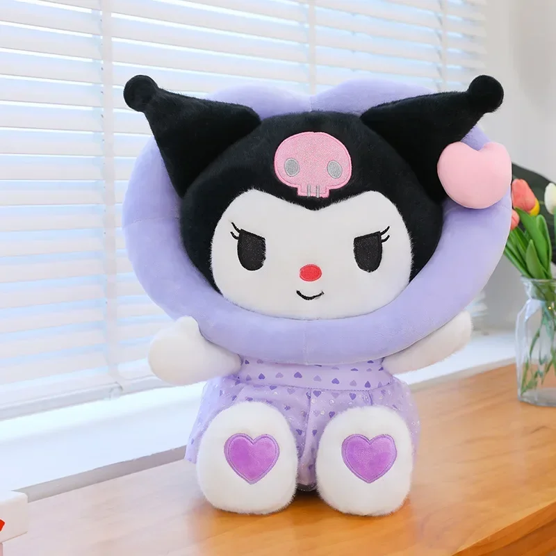 40-70 cm Kawaii Sanrio Perzik Hart Kuromi Gevulde Knuffel Cartoon Leuke KT Kat Dutje Kussen Geven Vriendin kerstcadeau