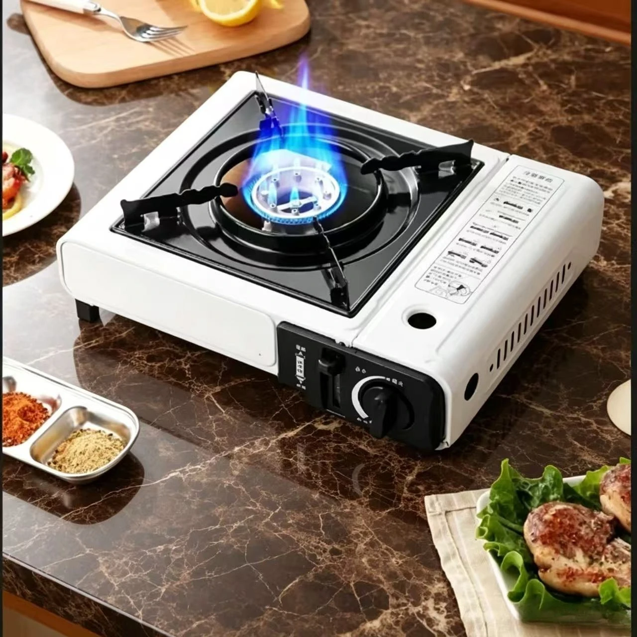 Nueva Estufa de Gas Portátil para Exteriores, Estufa de Gas para Hot Pot y BBQ, Estufa de Gas Doméstica, Estufa de Gas Butano