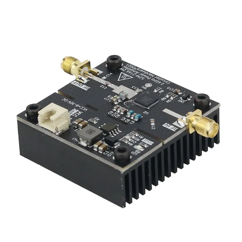 SZM2166 2.4GHz 2W 33dBm 8-23V DC Wide Voltage Input RF Power Amplifier for Signal Amplification