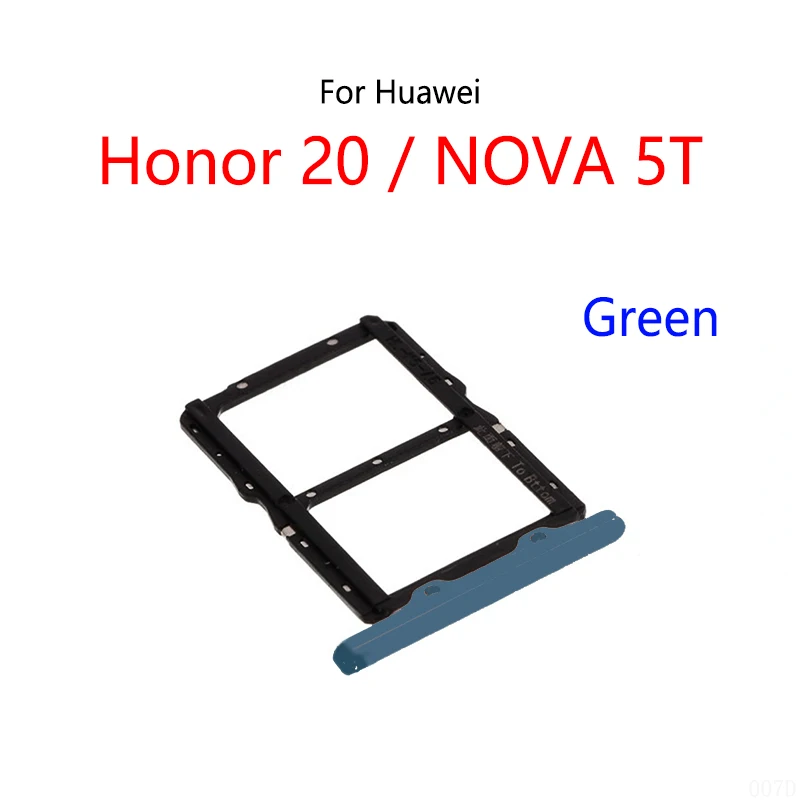 Voor Huawei Honor 20/NOVA 5T Nieuwe Sim-kaartsleuf Lade Houder Sim-kaartlezer Socket