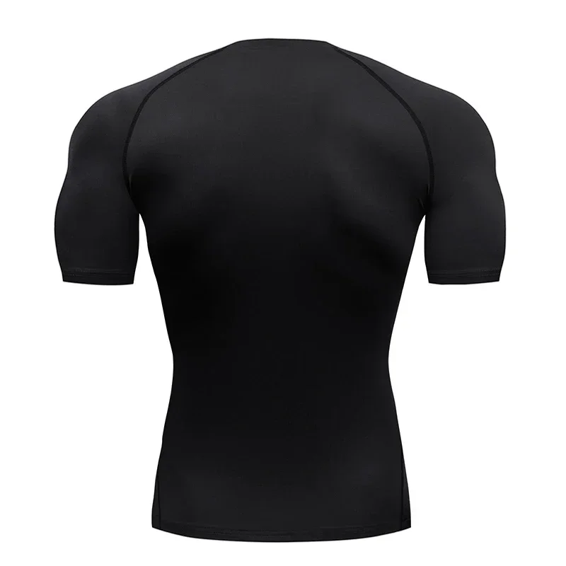 Compression Shirt Men Sports Running T-Shirt Short Sleeve Shirt Bodybuilding Clothing Top Quick Drying Gym Workout Sportswear