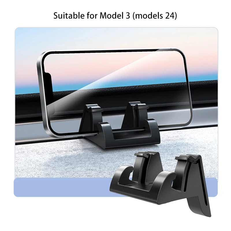 

Car Mobile Phone Holder Navigation Stand Dashboard Liquid Silicone Suitable for Tesla Model Y/3 Renewed Version