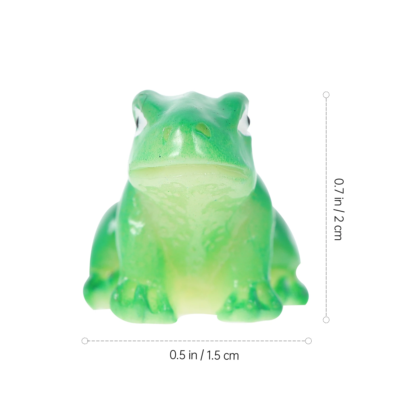 

15pcs Lovely Frogs Decorations Resin Mini Garden Ornaments Bright Color Adorable Micro Landscape Decor For Outdoor Garden Fence