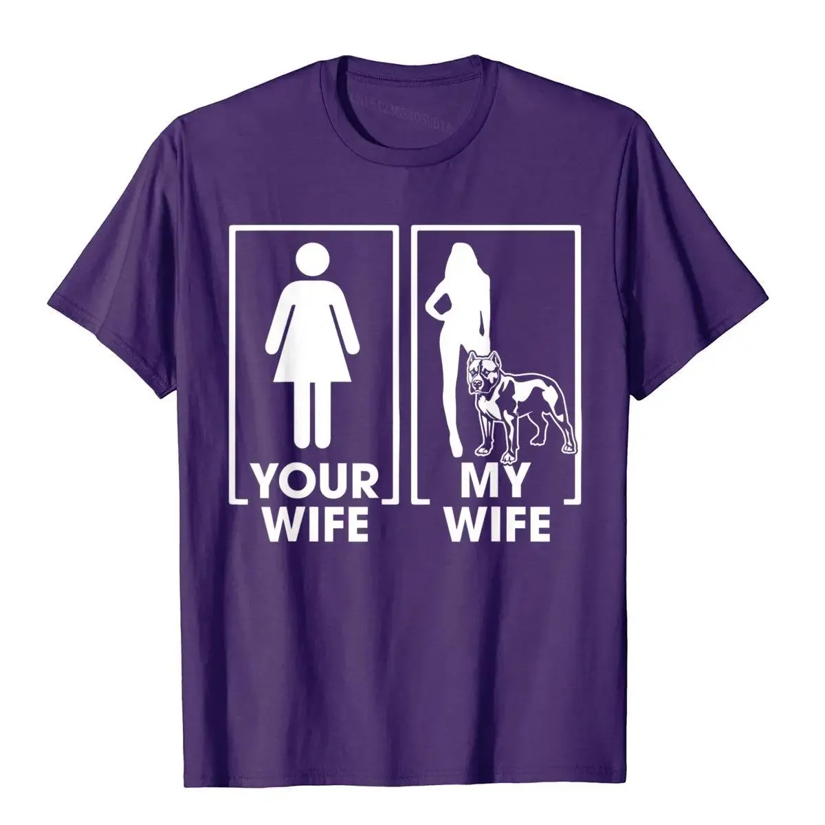 Your Wife My Wife Pitbull Shirt Funny Pitbull Lover Shirt T Shirt Rife England Style Cotton Men's T Shirts Hip Hop