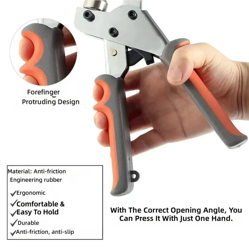 Handheld Hole Punch Eyelet Installation Tool 6mm/10mm Grommet Eyelet Plier Kit Metal Air Hole Rivet Plier