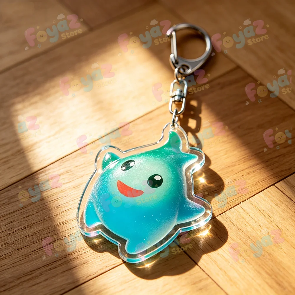 Cute Star Lumalee Keychains for Accessories Bag Charm Movie Fanart Blue Star Keyrings Jewelry Fans Gifts