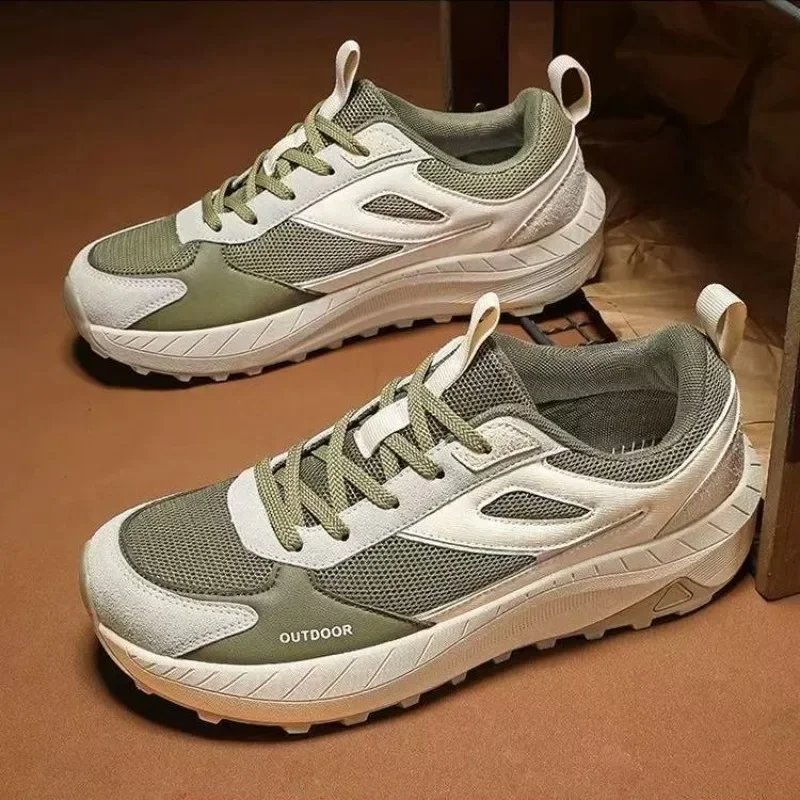 New Luxury Walking Jogging Shoes Comfortable Running Trainers Men Lace Up Outdoor Sport Man Shoe Big Size Trail Running Sneaker