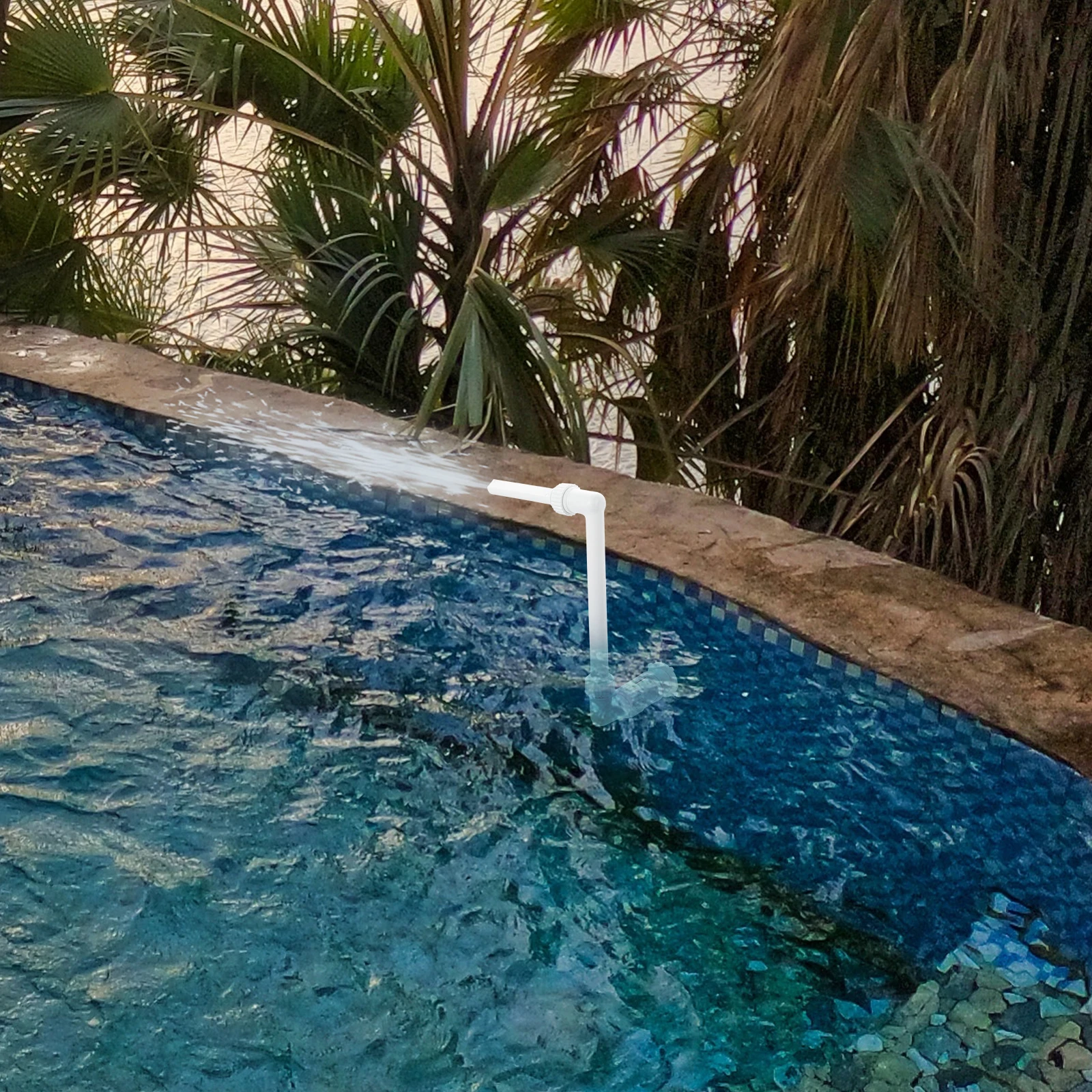 

Swimming Pool Fountain Rack Plastic Supplies Accessories Bracket Adjustable Tubes Water Feature Garden Durable PP Easy