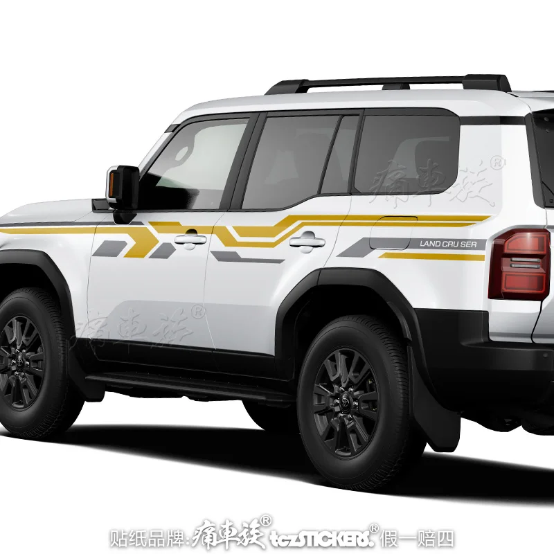 Car sticker FOR Toyota Land Cruiser Prado LC250 2024 body personalized customization fashion sports Vinyl Decals Accessories