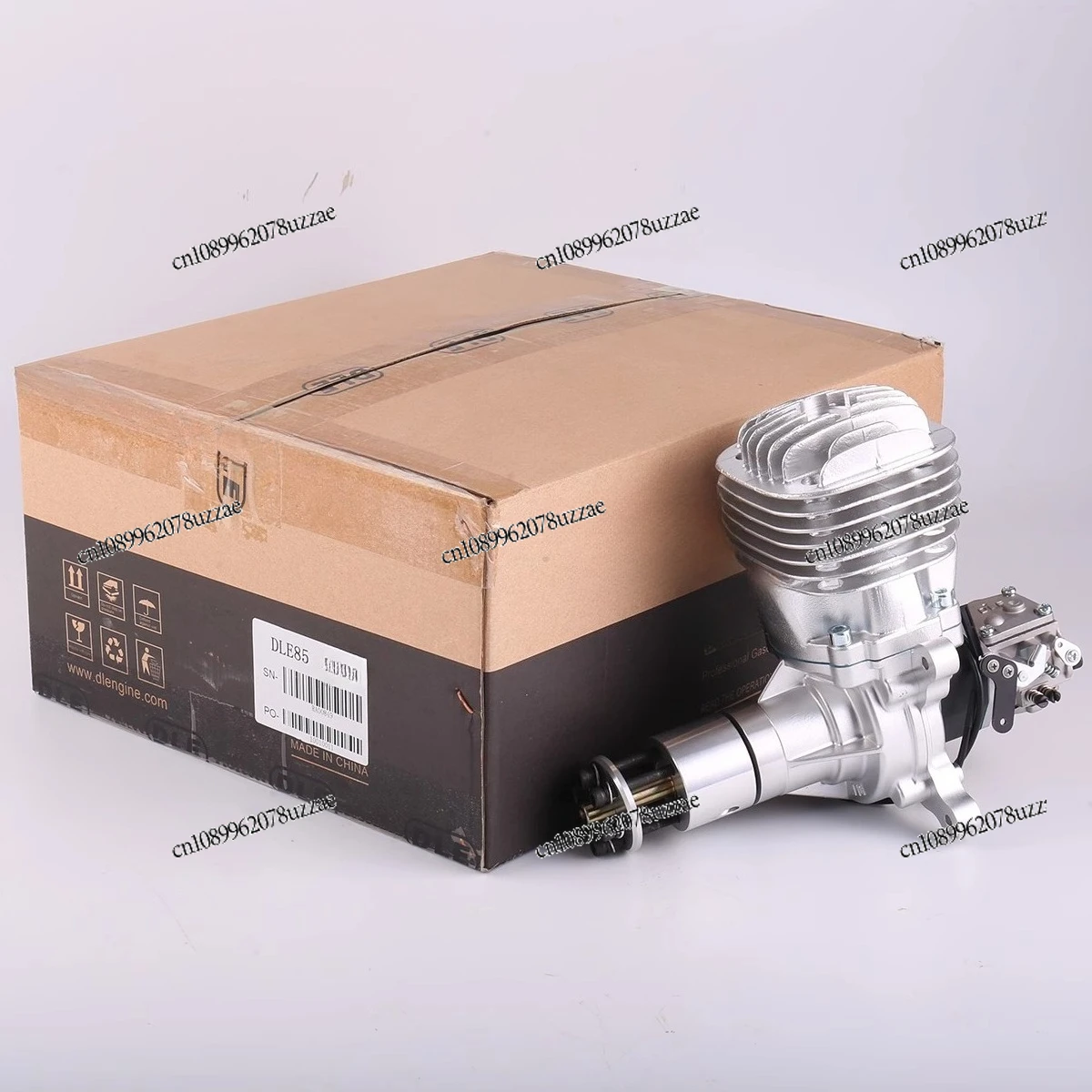 85 Model Gasoline Engine Natural Air Cooled Hand Start 85CC Displacement Single Cylinder Two Stroke Side Exhaust