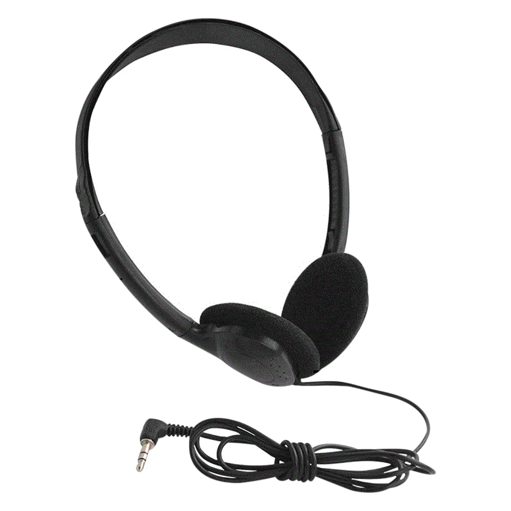 NEWEST Universal Portable Conference Headset Gaming Headset 3.5mm Headset for Computer Cell Phone Tablet No Microphone