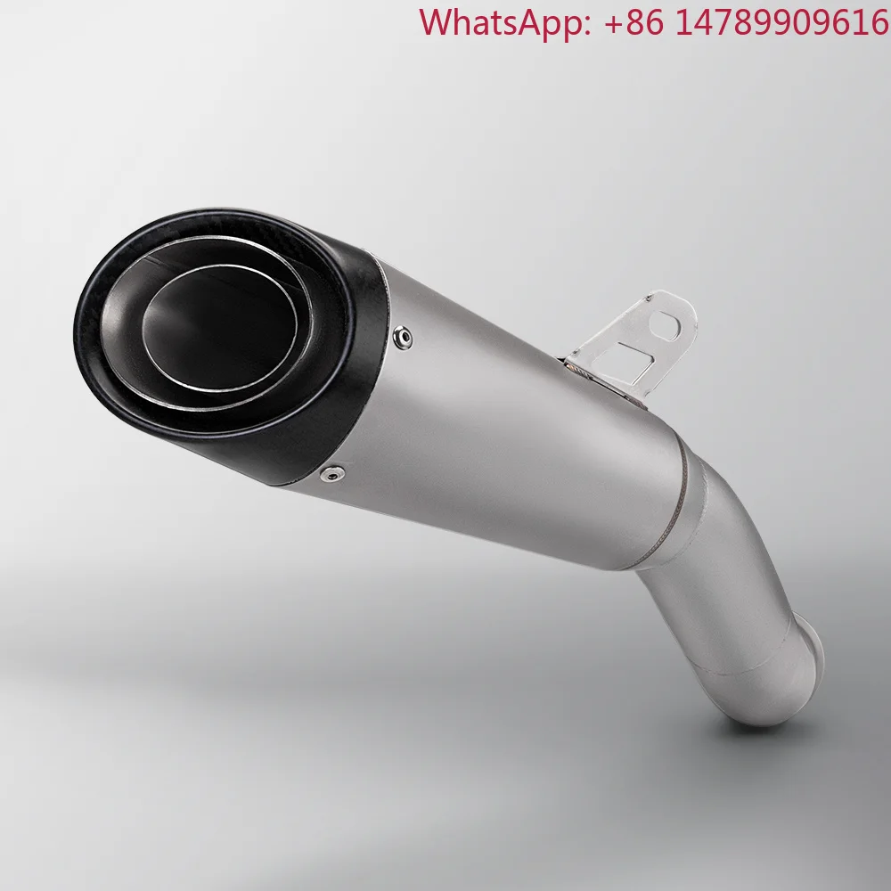 High-Performance Universal Motorcycle Exhaust, 51mm Inlet Carbon Fiber Muffler With DB Killer For Sport Bike, Scooter, ADV, And