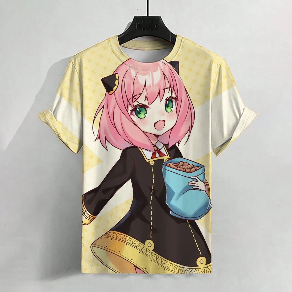 

2024 Fashion Hot Anime 3D Printed T-Shirt Fashion Woman Casual Boy Girl Universal Crew Neck Adult Woman Short Sleeves T Shirt