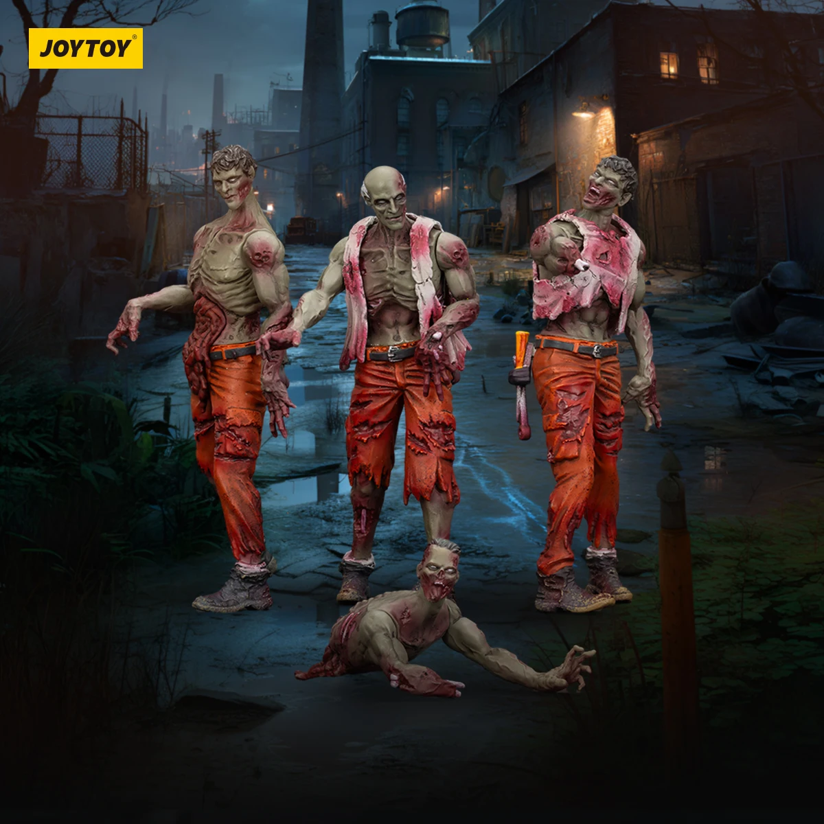 JOYTOY 1/25 Scale Action Figure Set - Dark Source Zombie Anime Military Theme Collectible Toys for Adults