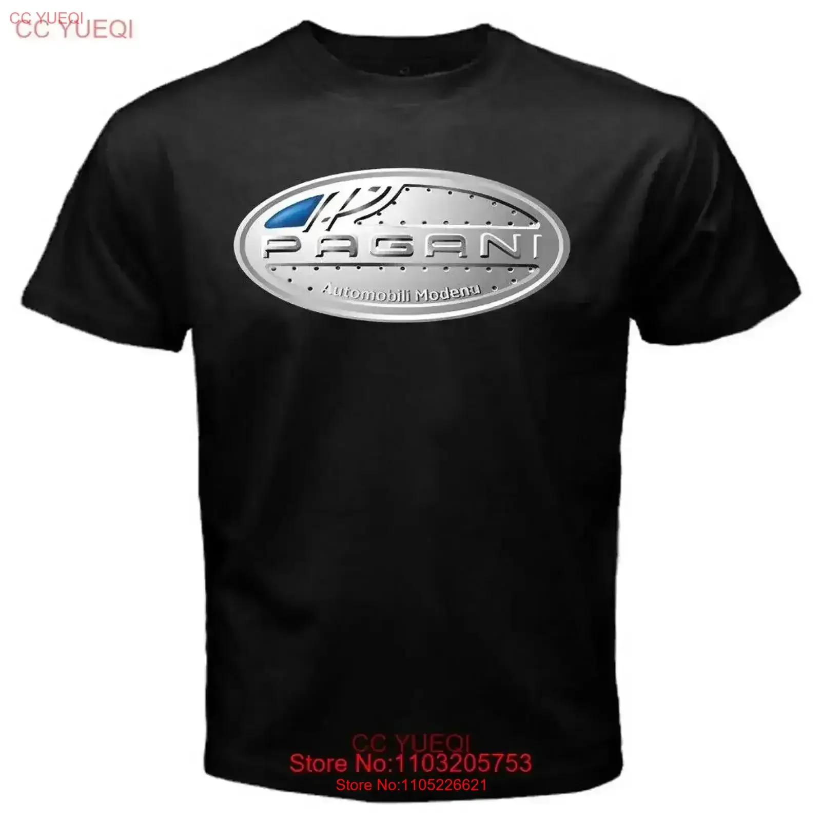 

Мужская черная футболка Pagani Racing Car, размеры от S до 5XL, винтажная стираная универсальная дышащая футболка с графическим рисунком, модная растянутая футболка
