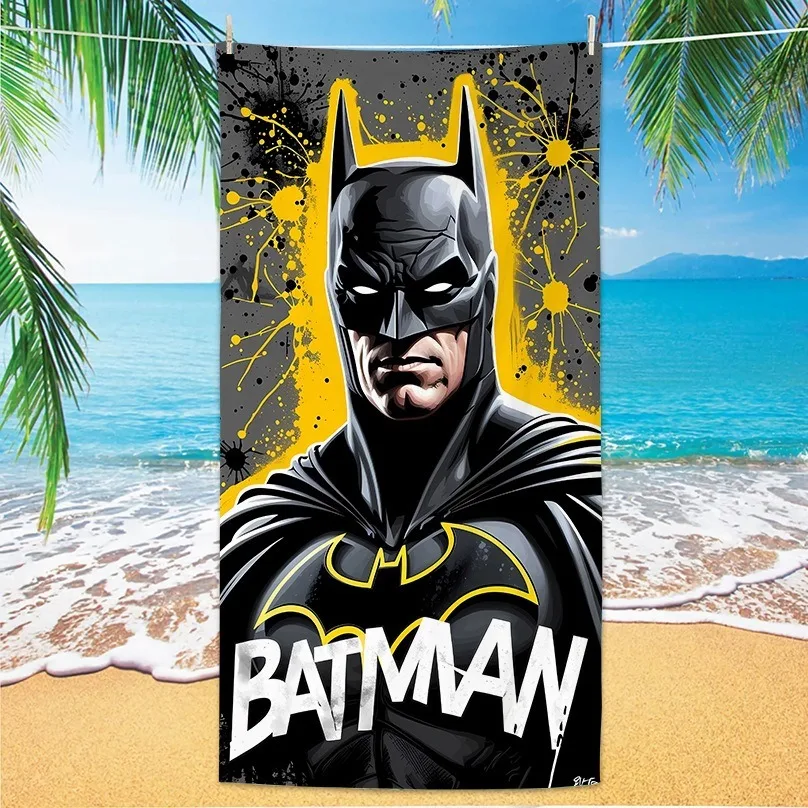The Dark Defender! 3D B-Batman Design Beach Towel, Super Soft Quick Dry Microfiber, Lightweight Pool Gift for Fans - view 6