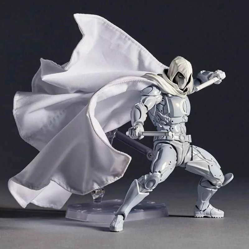 Moon Knight Figure Revoltech Amazing Yamaguchi Marc Spector Action Figurine 16cm Collection Ornament Model Toys Gifts