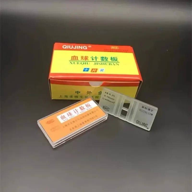 Células Sanguíneas Contagem Placa Vidro Microscópio Slide com Grade Contando Câmaras Hemocitômetro Levedura Biologia Ferramenta pc