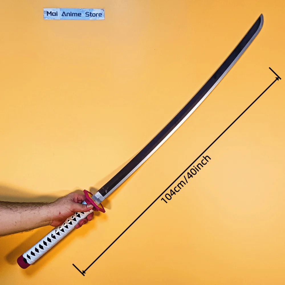 40 بوصة كاتانا الحجم الحقيقي اليابانية كاتانا الساموراي صابر عمل تمثال حقيقي كامل الحجم شفرة السيف تأثيري الدعامة لعبة غير حادة هدية