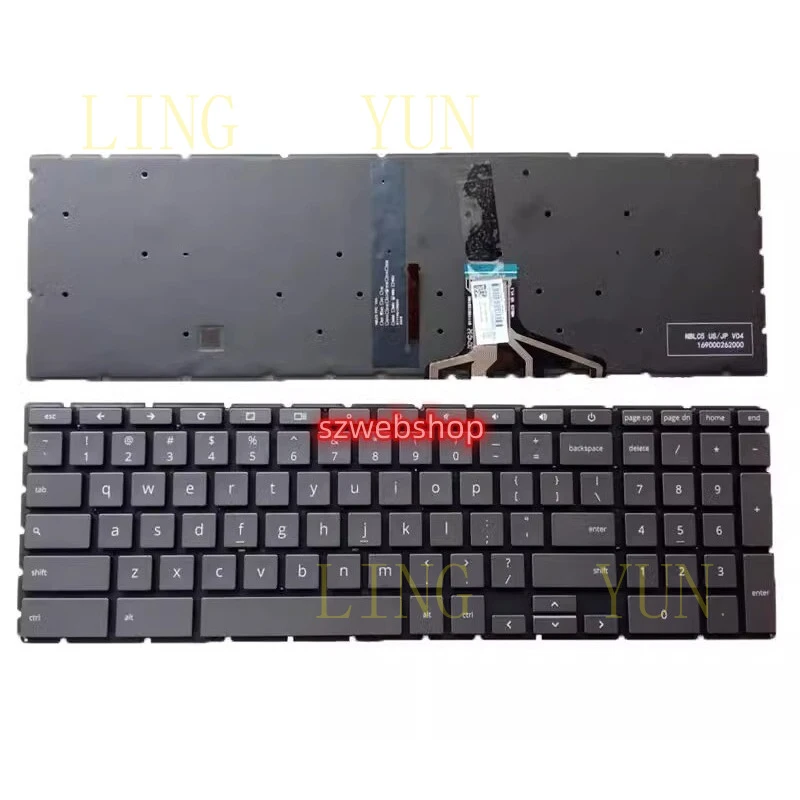 

Новая клавиатура с подсветкой для HP Chromebook 15-de0635nd 15-DE0577WM 15-DE0500NA (США)
