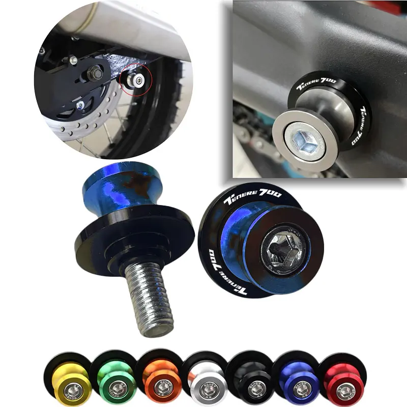 

For Yamaha Tracer 700GT 700 900 GT 900GT TRACER700GT CNC Aluminum Motorcycle Swingarm Spool Slider Stand Screws 6MM